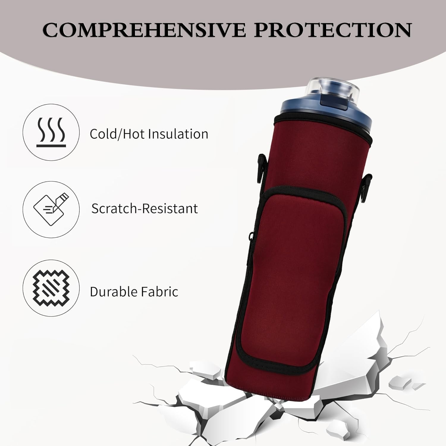 Portable Blender Storage Bag Sleeve for Ninja Blast Max Portable Blender | with Shoulder Strap and Accessory Pocket for Ninja Blast Max BC251NV/BC251GY/BC251MT/BC251PK/BC251LD Portable Blender