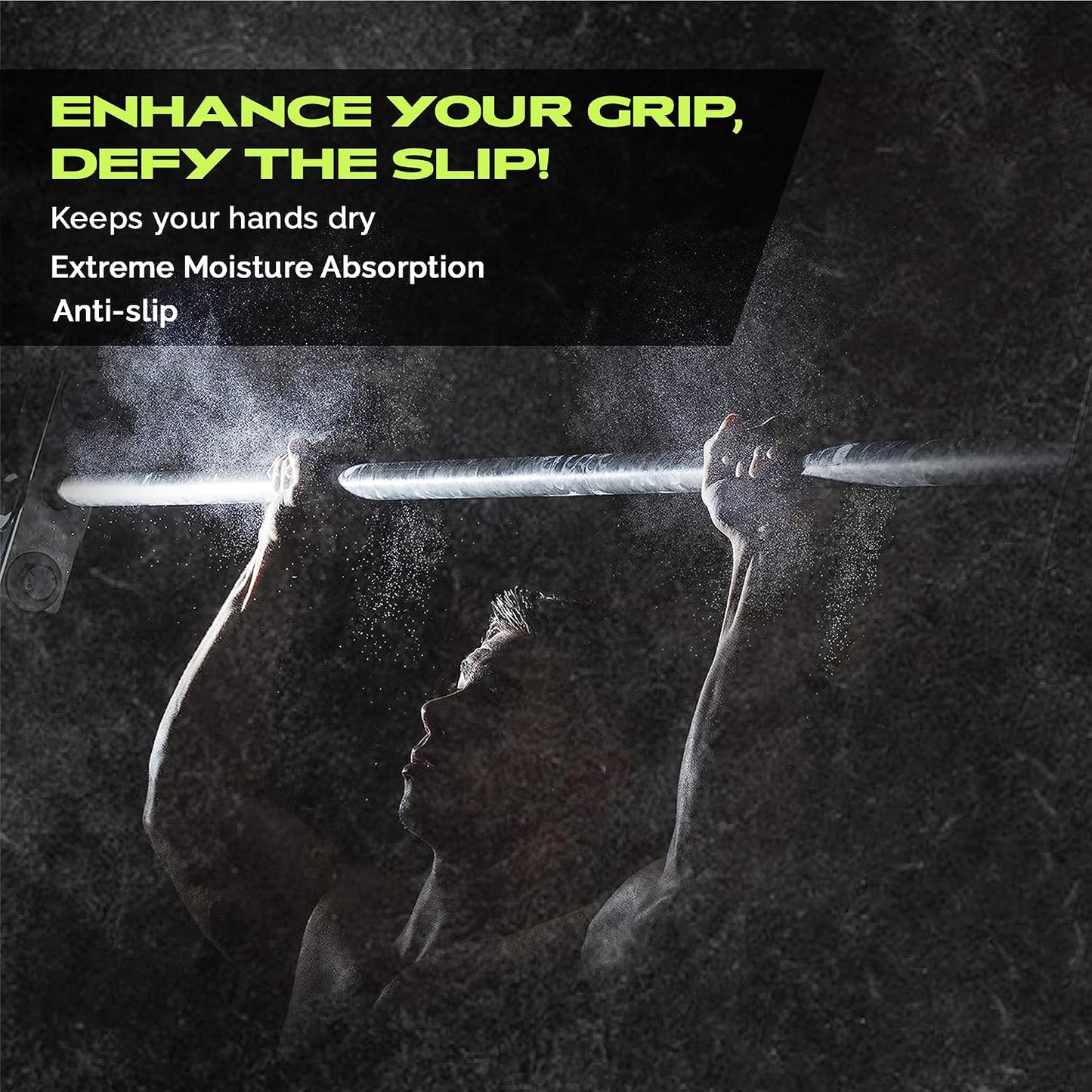 Gym Chalk | Magnesium Carbonate Athletic Chalk for Excellent Grip - Gym Workout Grip Chalk for Weightlifting & Gymnastics.
