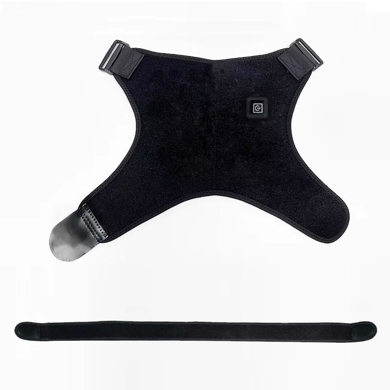 USB Electric Shoulder Brace Amr Pad 3 Gear Heated Massage Shoulder Support Massage Belt Gifts Health Care Keep Warm